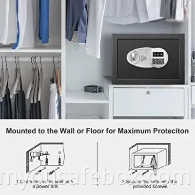 Digital Security Safe Box Cach Safe Lock Safe for Home Office Hotel (DHS4520)